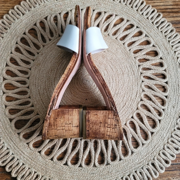 COACH Custom Slip On Chunky Cork Mules Size 6 - Picture 4 of 6
